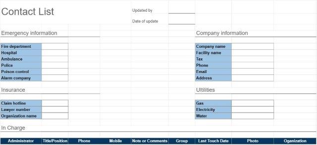 Contact List