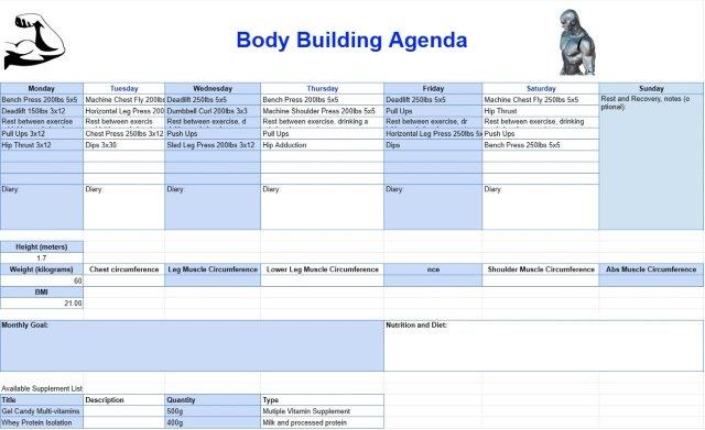 Bodybuilding-agenda